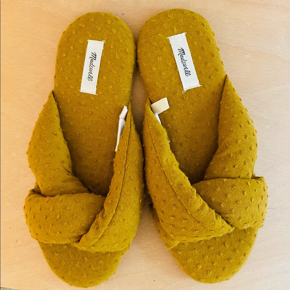 NWT Madewell Crisscross Scruf Slippers